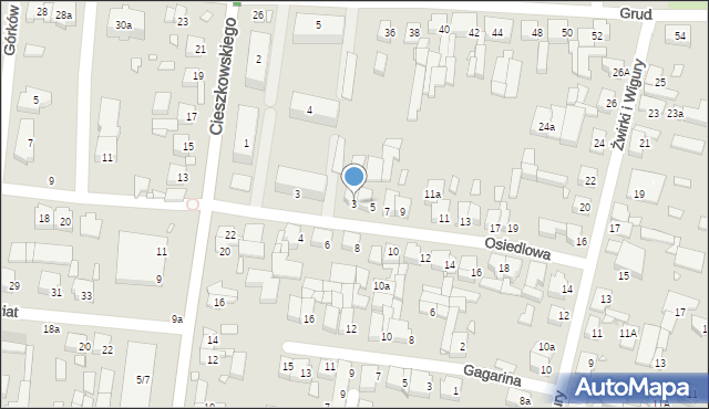 Swarzędz, Osiedlowa, 3, mapa Swarzędz