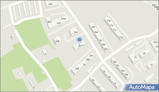 Świebodzin, Osiedle Widok, 24, mapa Świebodzin