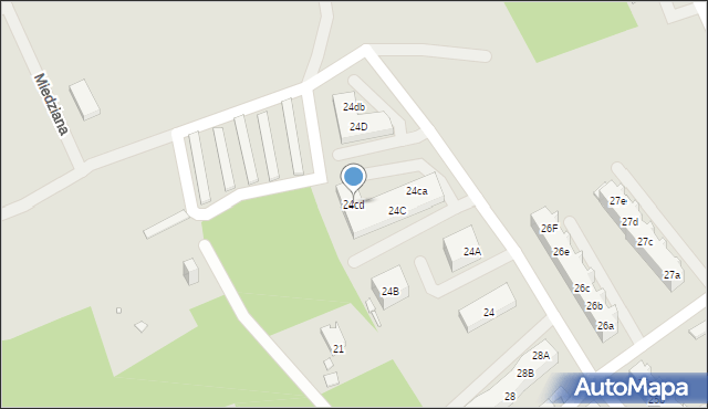 Świebodzin, Osiedle Widok, 24cd, mapa Świebodzin