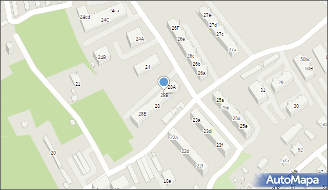 Świebodzin, Osiedle Widok, 28B, mapa Świebodzin