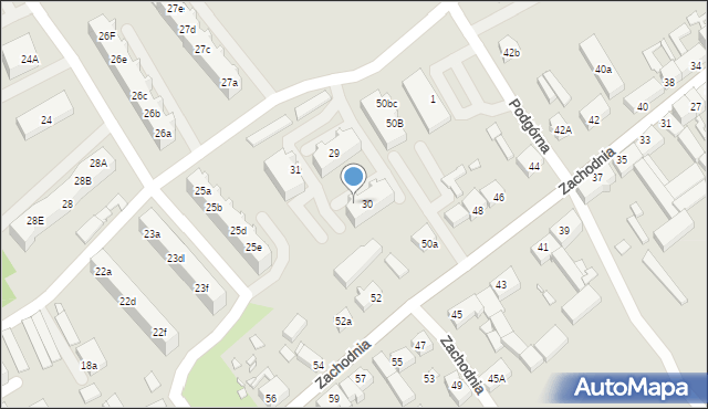 Świebodzin, Osiedle Widok, 30b, mapa Świebodzin