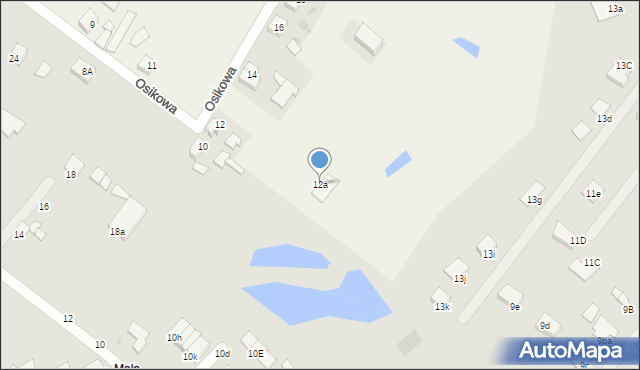 Świerkocin, Osikowa, 12a, mapa Świerkocin