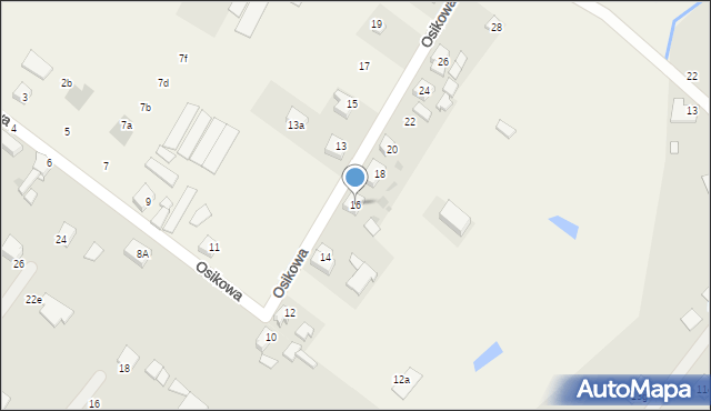 Świerkocin, Osikowa, 16, mapa Świerkocin