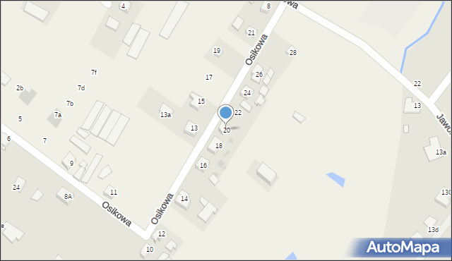 Świerkocin, Osikowa, 20, mapa Świerkocin