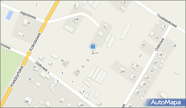 Świerkocin, Osikowa, 7f, mapa Świerkocin