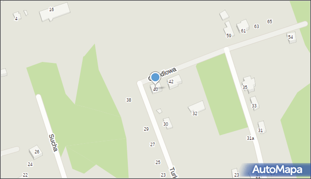 Świnoujście, Osiedlowa, 40, mapa Świnoujście