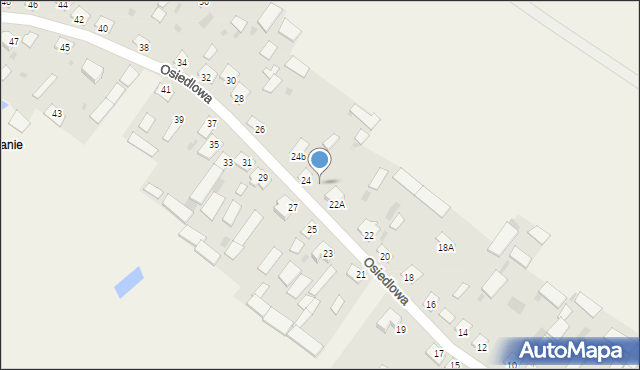 Swory, Osiedlowa, 24a, mapa Swory
