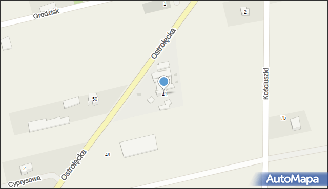 Sypniewo, Ostrołęcka, 41, mapa Sypniewo