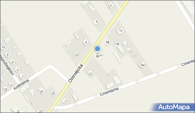 Sypniewo, Ostrołęcka, 9A, mapa Sypniewo