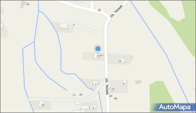 Szaflary, Osiedle Nowe, 1J, mapa Szaflary