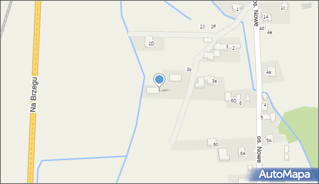 Szaflary, Osiedle Nowe, 3c, mapa Szaflary