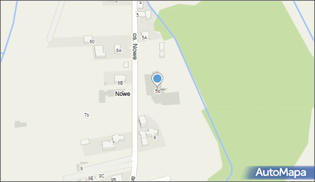 Szaflary, Osiedle Nowe, 5b, mapa Szaflary