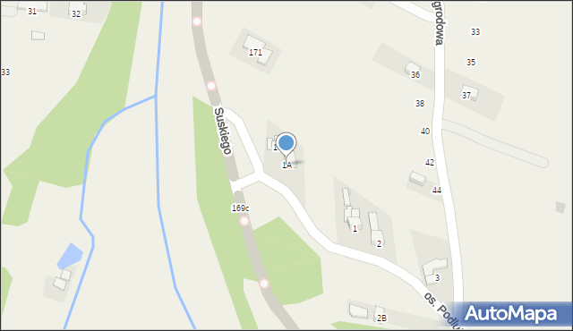 Szaflary, Osiedle Podlubelki, 1A, mapa Szaflary