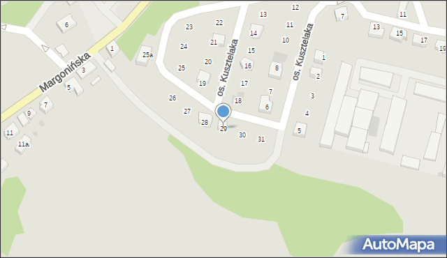 Szamocin, Osiedle Kusztelaka Wacława, ks., 29, mapa Szamocin