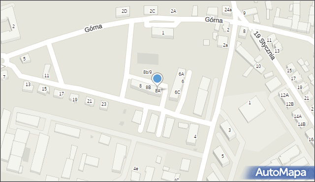 Szamocin, Osiedle Smolary, 8A, mapa Szamocin