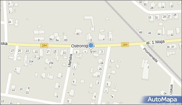 Szamotuły, Ostrorogska, 5, mapa Szamotuły