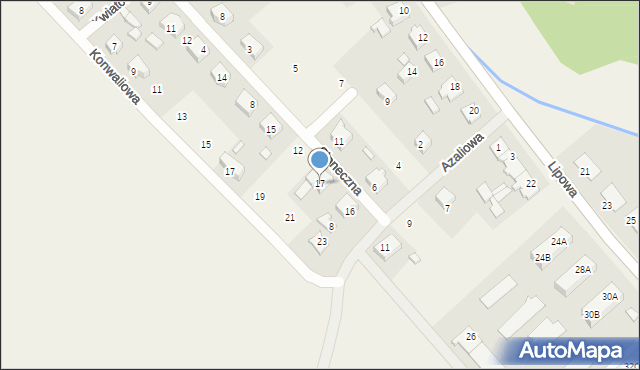 Szczaniec, Osiedle Szczaniec, 17, mapa Szczaniec