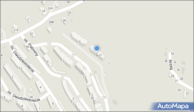 Szczawnica, Osiedle Połoniny, 6, mapa Szczawnica