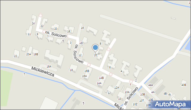 Szczawno-Zdrój, Osiedle Solicowo, 10, mapa Szczawno-Zdrój