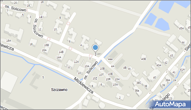 Szczawno-Zdrój, Osiedle Solicowo, 2, mapa Szczawno-Zdrój