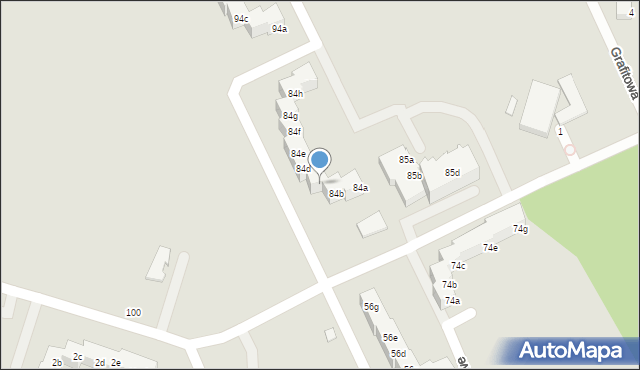 Szczecin, Osiedle Kasztanowe, 84c, mapa Szczecina