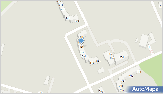 Szczecin, Osiedle Kasztanowe, 84f, mapa Szczecina