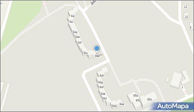 Szczecin, Osiedle Kasztanowe, 94a, mapa Szczecina