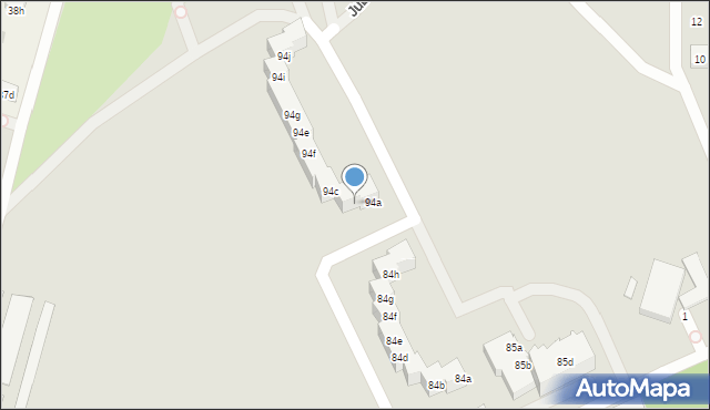 Szczecin, Osiedle Kasztanowe, 94b, mapa Szczecina