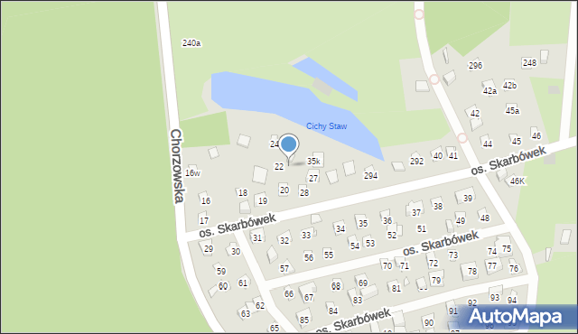 Szczecin, Osiedle Skarbówek, 26, mapa Szczecina
