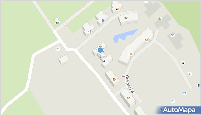 Szczecin, Ostrowska, 42, mapa Szczecina