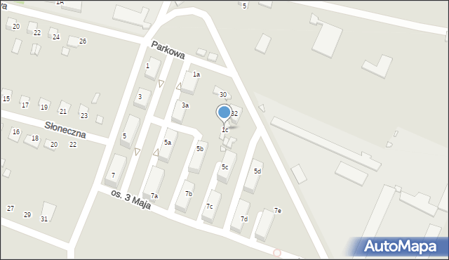 Szczekociny, Osiedle 3 Maja, 1c, mapa Szczekociny