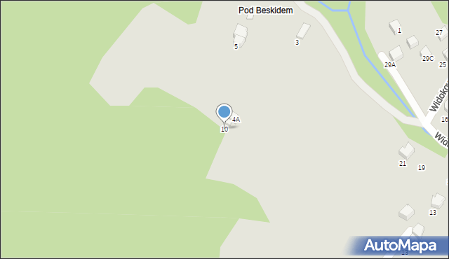 Szczyrk, Osiedle Migdalskie, 10, mapa Szczyrk