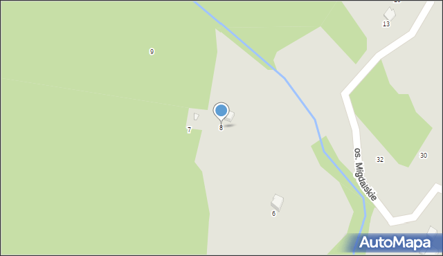 Szczyrk, Osiedle Migdalskie, 8, mapa Szczyrk