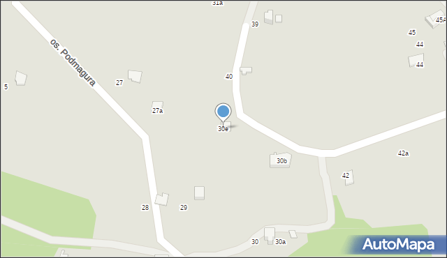 Szczyrk, Osiedle Podmagura, 30e, mapa Szczyrk