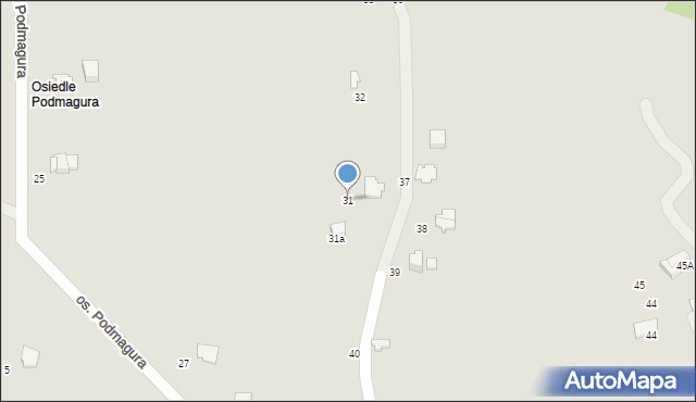 Szczyrk, Osiedle Podmagura, 31, mapa Szczyrk