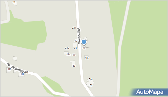 Szczyrk, Osiedle Podmagura, 52, mapa Szczyrk