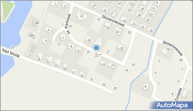 Szczytniki, Osiedle Parkowe, 11, mapa Szczytniki