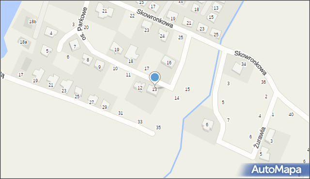 Szczytniki, Osiedle Parkowe, 13, mapa Szczytniki