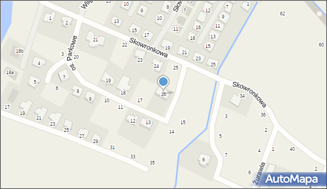 Szczytniki, Osiedle Parkowe, 16, mapa Szczytniki
