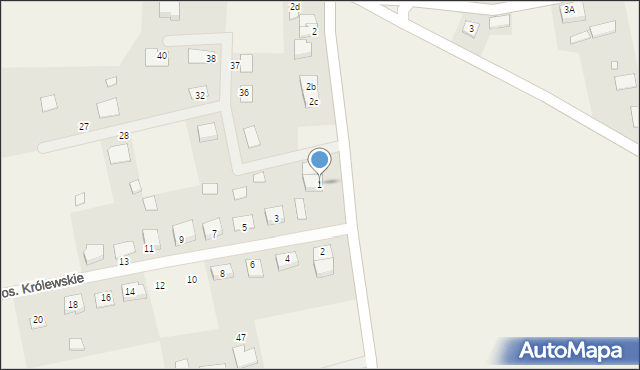 Szczytniki Duchowne, Osiedle Królewskie, 1, mapa Szczytniki Duchowne
