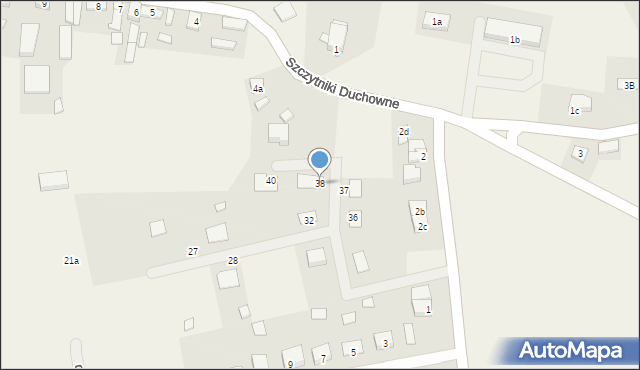 Szczytniki Duchowne, Osiedle Królewskie, 38, mapa Szczytniki Duchowne