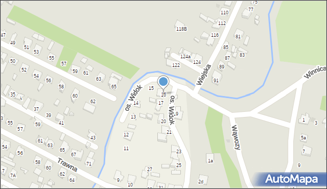 Szewna, Osiedle Widok, 16, mapa Szewna