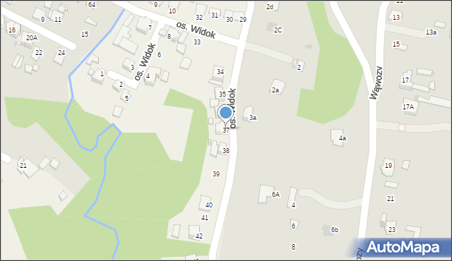 Szewna, Osiedle Widok, 37, mapa Szewna