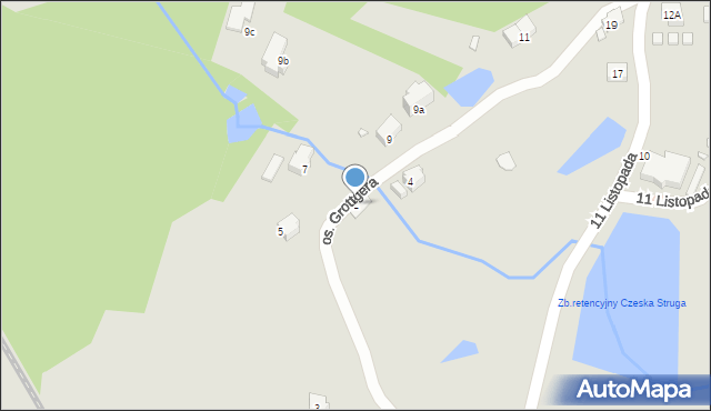 Szklarska Poręba, Osiedle Grottgera, 2, mapa Szklarska Poręba