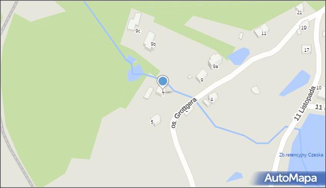 Szklarska Poręba, Osiedle Grottgera, 7, mapa Szklarska Poręba