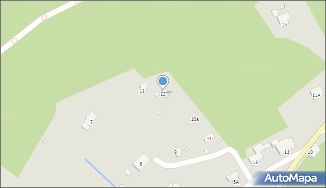 Szklarska Poręba, Osiedle Podgórze, 12, mapa Szklarska Poręba