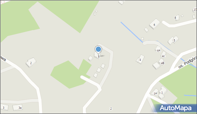 Szklarska Poręba, Osiedle Podgórze, 3, mapa Szklarska Poręba