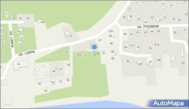 Szteklin, Osiedle Nowe, 92, mapa Szteklin
