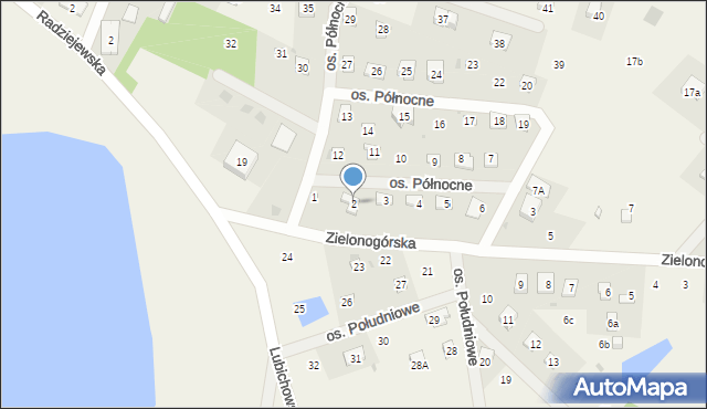 Szteklin, Osiedle Północne, 2, mapa Szteklin