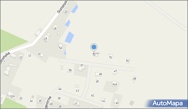 Szteklin, Osiedle Północne, 52, mapa Szteklin